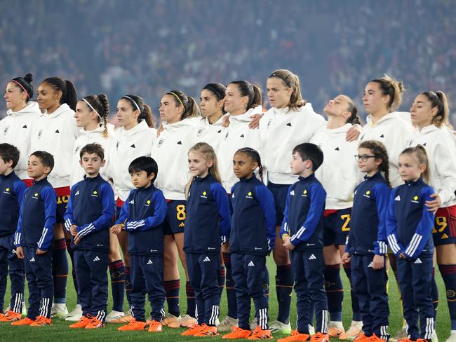 A tense World Cup final in front of a full stadium capped off a remarkable period for Australian football. Picture: Cameron Spencer/Getty Images