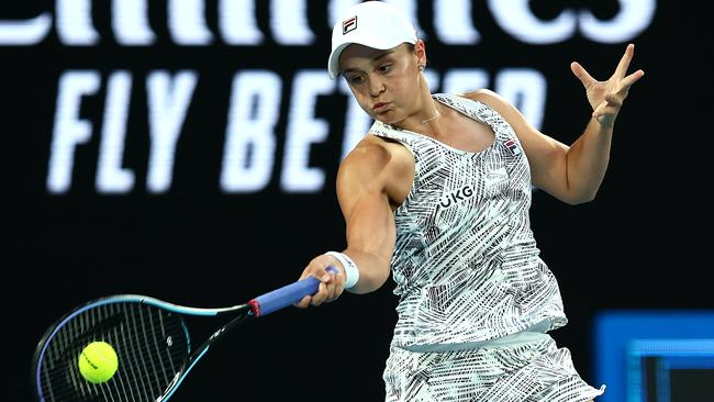 Ash Barty’s run to the Open women’s final has helped Tennis Australia attract more sponsorship income. Picture: Clive Brunskill / Getty Images