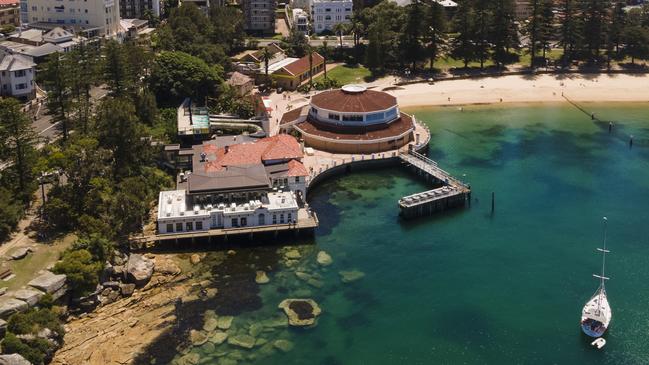 Before: The former Sea Life Aquarium (round building) at Manly Cove as it is now. Picture: NSW Government