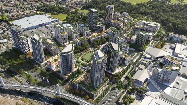 Plans for 21 high-rise towers ranging from four to 30 storeys in height have been proposed for Rouse Hill Town Centre.