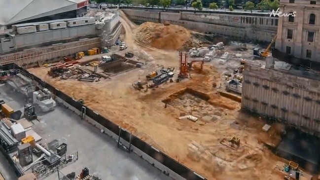 Festival Plaza Constuction Site Time Lapse