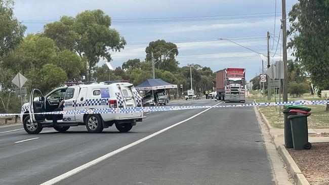 A person has been killed and another is fighting for their life after a horror collision at the intersection of Deakin Ave and Sixteenth St, Mildura. Picture: Stuart Kavanagh