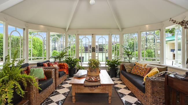Relax with a cup of tea in the conservatory.