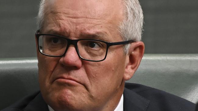 CANBERRA, AUSTRALIA - NewsWire Photos September 27, 2022: Scott Morrison MP during Question Time at Parliament House in Canberra. Picture: NCA NewsWire / Martin Ollman