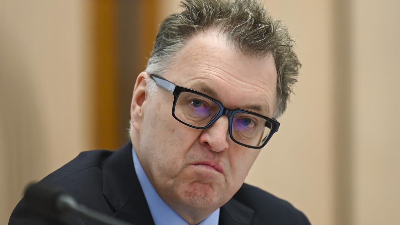 PwC chief executive Kevin Burrowes appearing before the Senate inquiry. Picture: Martin Ollman