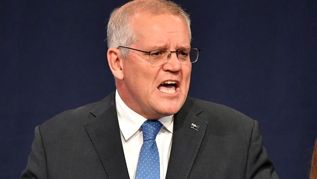 Former PM Scott Morrison has spoken after it was revealed he had secretly appointed himself as minister to a number of portfolios. Picture: Saeed Khan/AFP