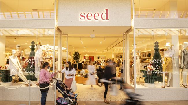 Staff were temperature checked before entering Seed at Chadstone. Picture: Daniel Pockett/Getty Images.