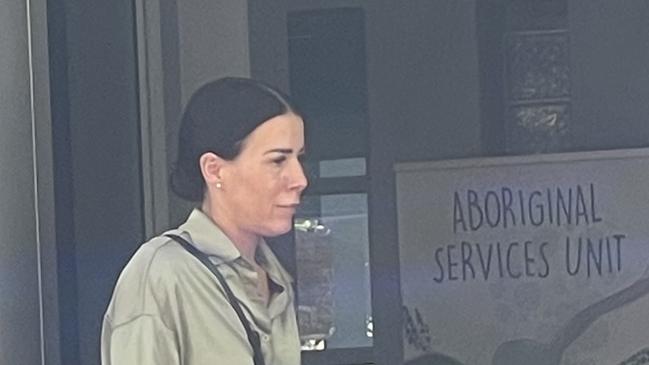 Naomi Whitfield, 36, leaving Wyong Local Court after pleading guilty to two counts of mid range drink-driving. Picture: NewsLocal