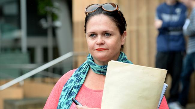 Cathy Jayne Britten, formerly Pearce, outside court in 2017. Picture: Greg Higgs