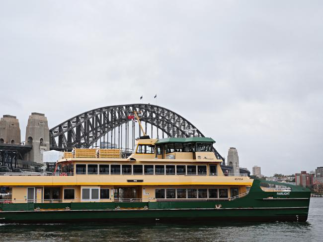 The Fairlight, one of the Emerald-class ferries, leaving Circular Quay. Picture: Adam Yip