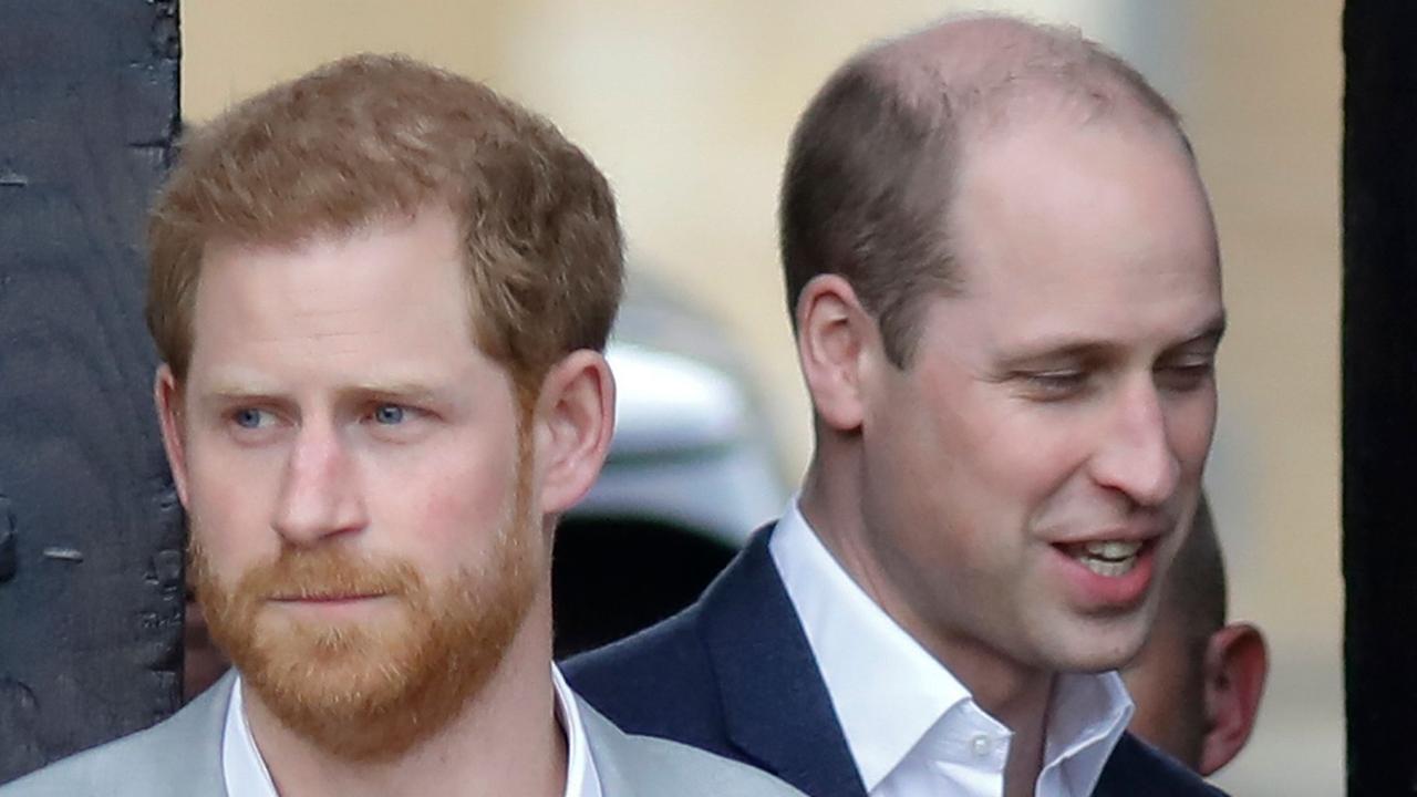Prince Harry and Prince William, pictured the day before Harry married Meghan. Picture: AFP