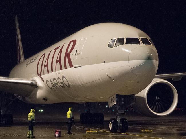 Qatar airlines starts air freight service to and from Melbourne.Pic: Melbourne Airport