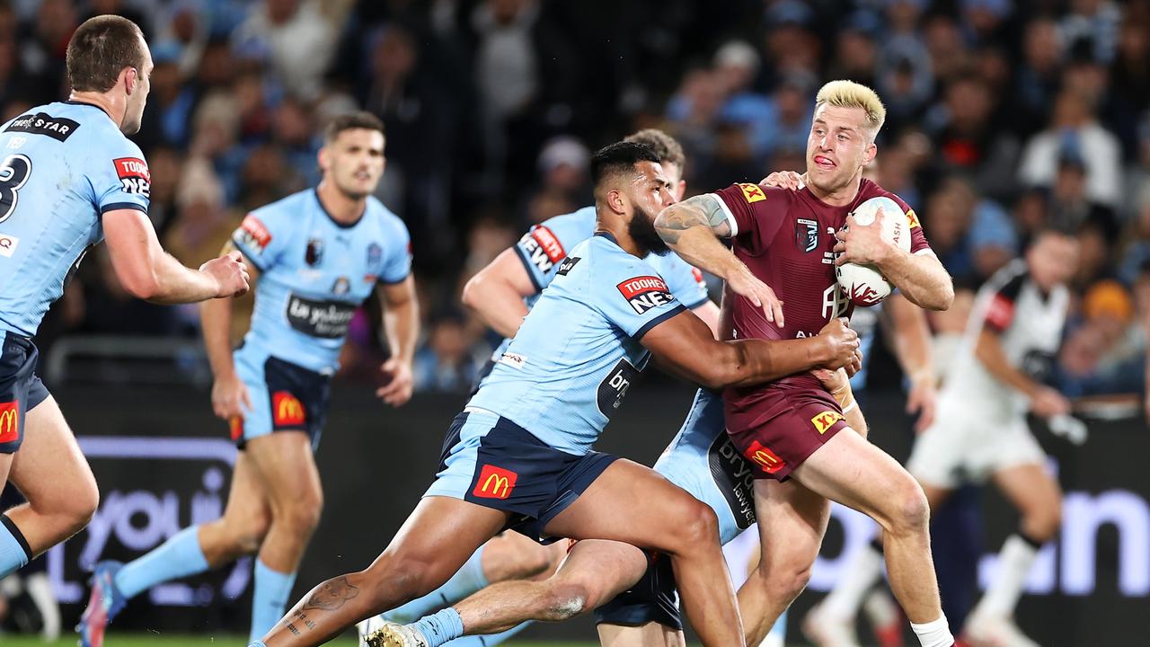 While many have compared Cameron Munster to Wally Lewis, the QLD five-eighth insists he’s not the new ‘King’. Picture: Getty Images.