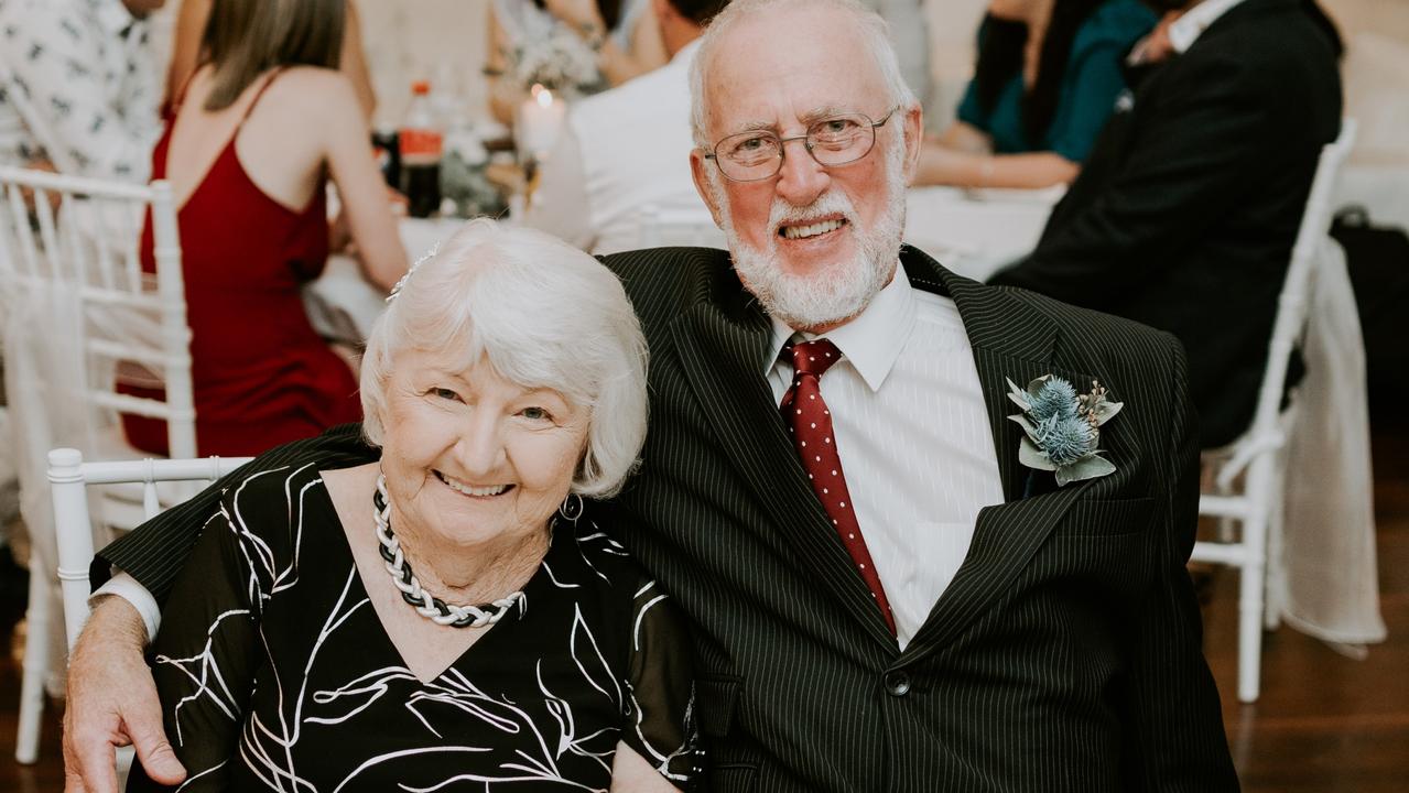 Kathy and Warren Dakin in their Sunday best.