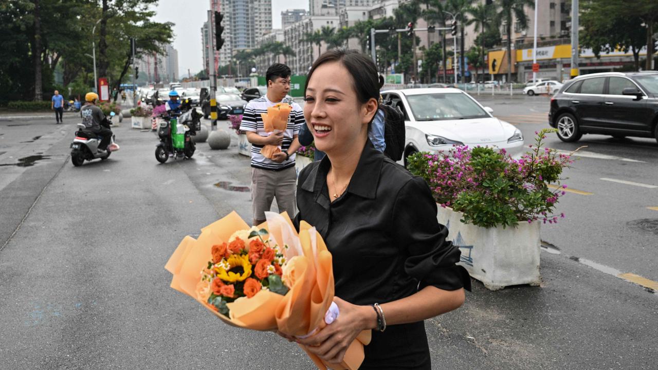 Even public displays of mourning are being shut down. Picture: Hector Retamal/AFP