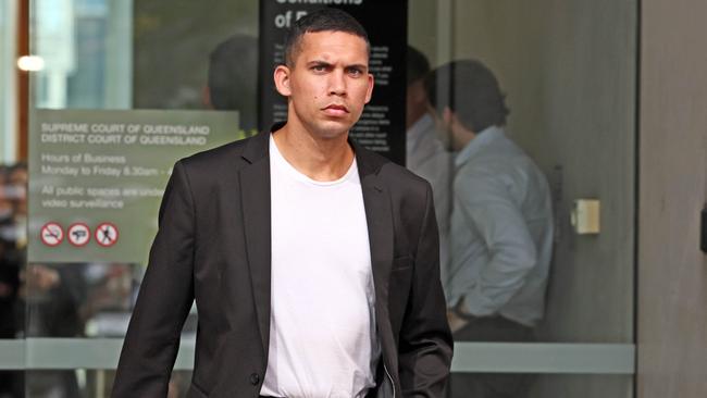 Markiss Moffatt-Cleary outside the Brisbane Supreme Court. Picture: Tertius Pickard