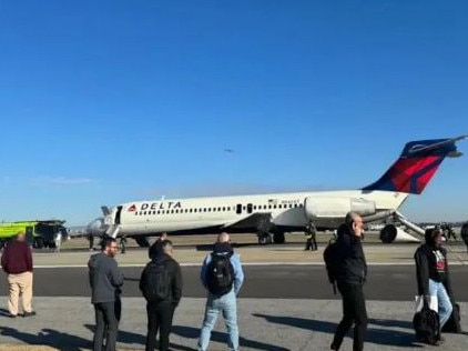 Ninety-nine passengers and crew were on board the Delta flight at the time. Picture: Supplied