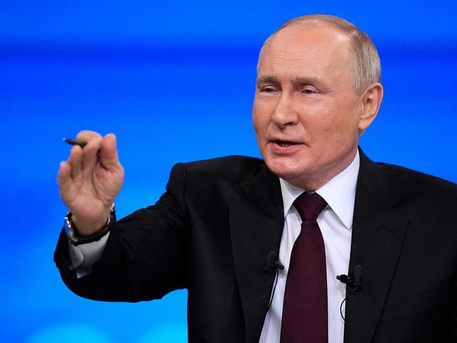 Vladimir Putin reaffirmed his stance on Ukraine. Picture: AFP