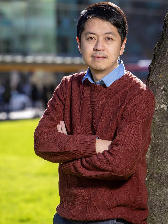 Exiled Hong Kong politician Ted Hui in Victoria Square, SA. Picture: Emma Brasier