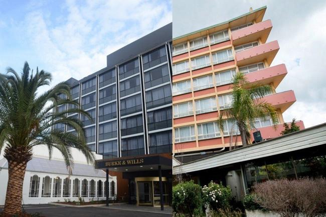 (Left) The refurbished Burke and Wills Hotel (right) The hotel before its refurbishment. . Picture: Contributed