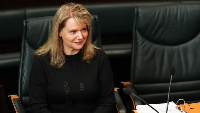 Independent MP Madeleine Ogilvie voted with the Government on the mandatory sentencing legislation. Picture: ZAK SIMMONDS