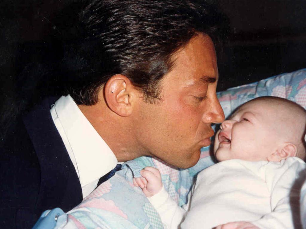 Jordan Belfort with his son, Carter.