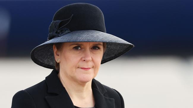 Scottish First Minister Nicola Sturgeon in Edinburgh on Monday. Picture: AFP