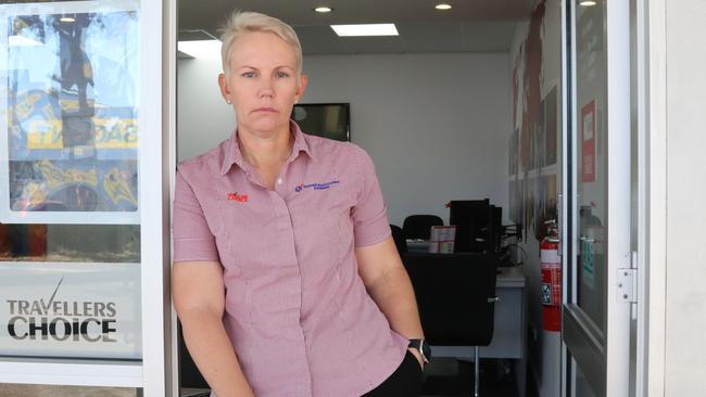 Tullie Seneca, owner/manager of Ceduna travel world business in the main street of Ceduna. Picture: Andrew Brooks