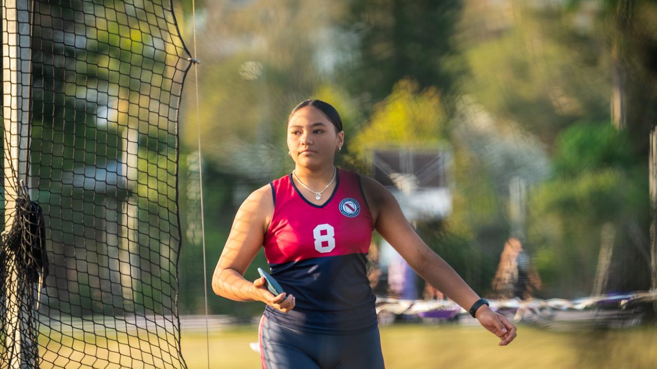 Discus exponent Riley-Jay Henry-Purcell of BSHS. Picture: David Pearce.