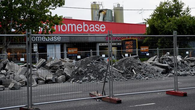 The beginning of major road works on Hoddle St Picture: Nicole Garmston