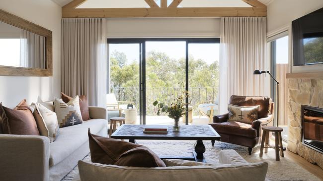 Airy living quarters of Bouddi Lodge at Bells at Killcare. Picture: Anson Smart