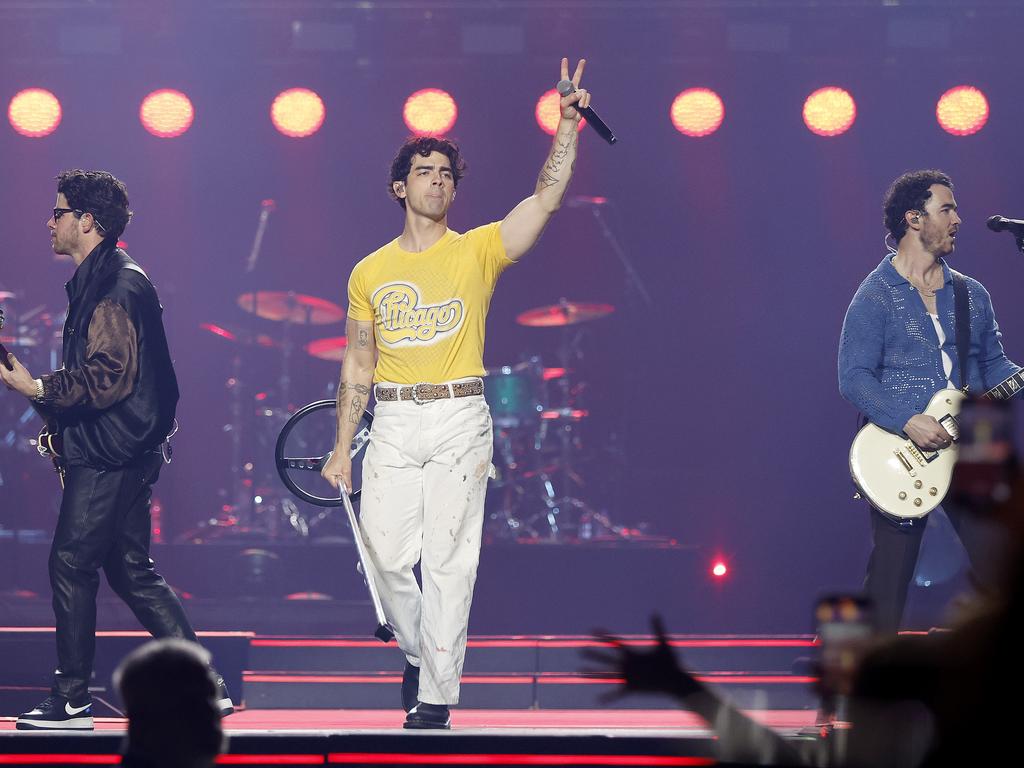 The Jonas Brothers are currently touring Europe. Picture: Josh Woning