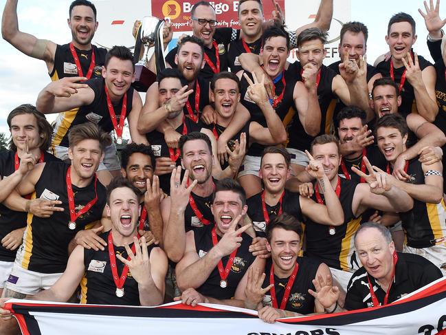 EFL (Division 1) Grand Final: Vermont Eagles versus Balwyn Tigers at Bayswater Oval. The 2016 Premiers Balwyn Tigers. Picture: Steve Tanner