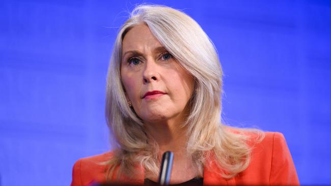 Tracey Spicer at the National Press Club in Canberra earlier this month. Picture: Rohan Thomson