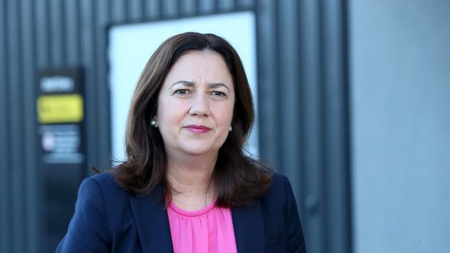 Premier Annastacia Palaszczuk says she is supporting the recommendation mass gatherings of 500 people or more are cancelled. Picture: Damian Shaw