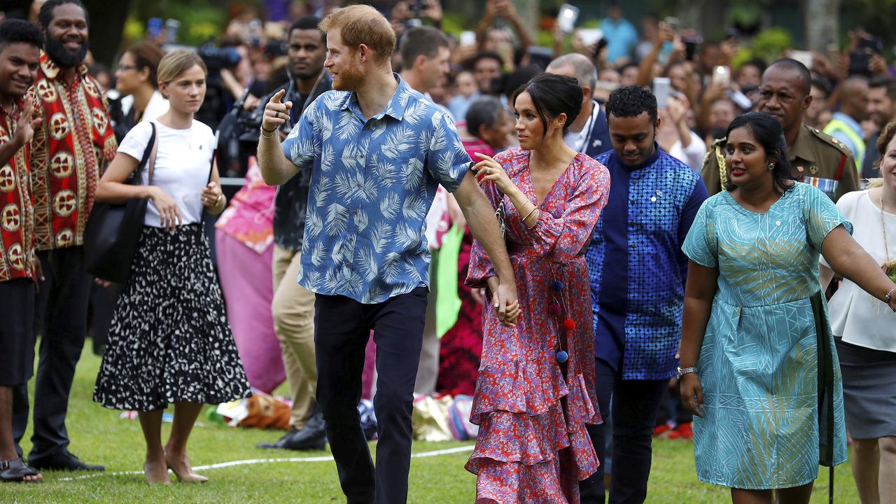The Duke and Duchess are currently visiting Fiji and Tonga, but will return to Sydney on Friday. Credit: Phil Noble/Pool Photo via AP