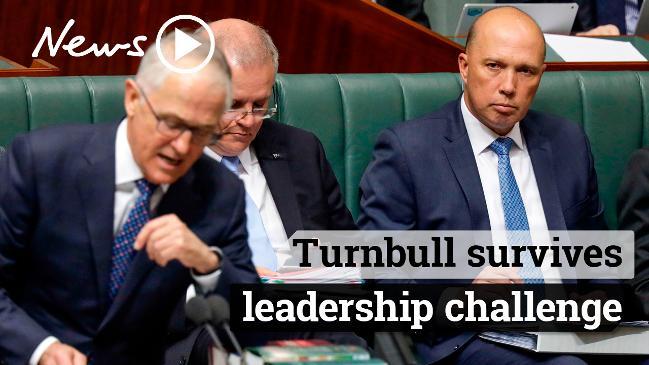 Leadership Spill: Turnbull survives challenge from Dutton