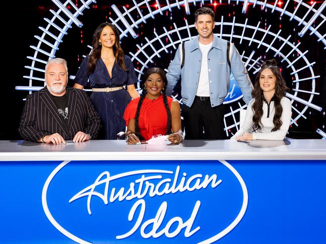 Australian Idol judges and hosts for Kyle Sandilands, Ricki-Lee Coulter, Marcia Hines, Scott Tweedie and Amy Shark. Picture: Seven