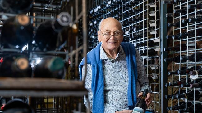 Former chief wine writer for The Australian, James Halliday at Coldstream Hills in the Yarra Valley. Jay Town/The Australian