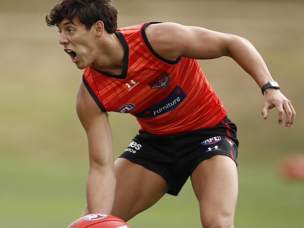 Jye Caldwell has lots of upside for Essendon. Picture: NCA NewsWire / Daniel Pockett