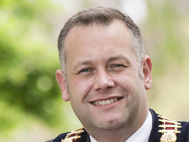 Dubbo Regional Council Mayor Ben Shields pictured in Victoria Park ahead of Prince Harry and Meghan Markle visiting the regional city of Dubbo. Picture: Dylan Robinson