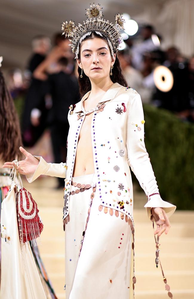 Lorde. Picture: Dimitrios Kambouris/Getty Images for The Met Museum/Vogue