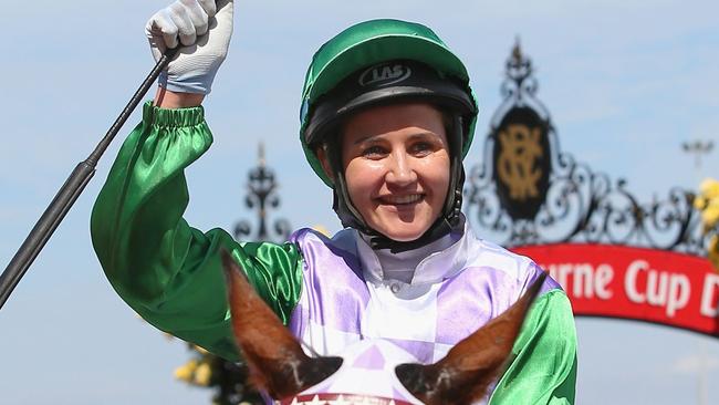 Michelle Payne helped change the perception of female jockeys. Picture: Getty