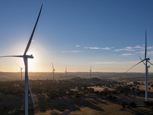 Snowy Hydro CWP Bango wind farm near Yass in NSW. Pictures - Supllied