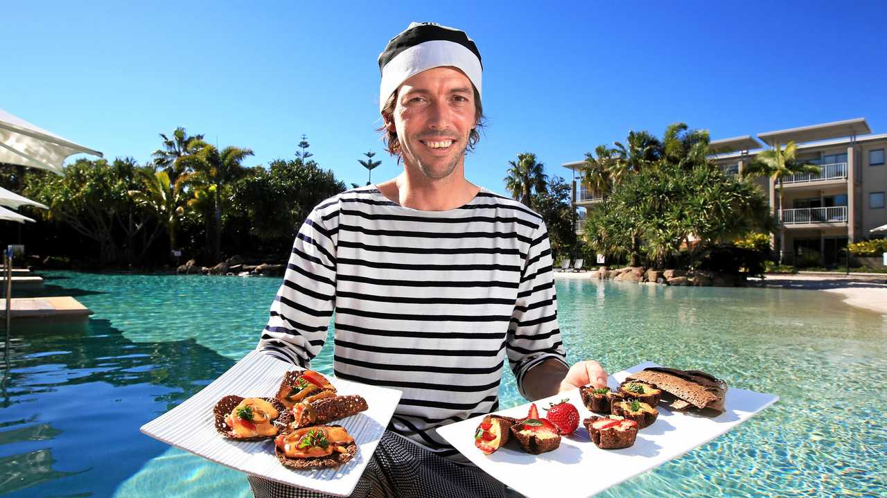 French chef Damien Pigot getting ready for the Taste of Tweed festival in 2017. Damien was the featured chef at the festival launch. Picture: Scott Powick