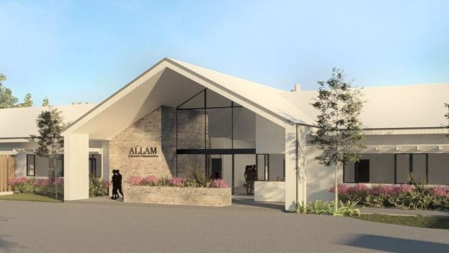 Artist impression of the clubhouse.