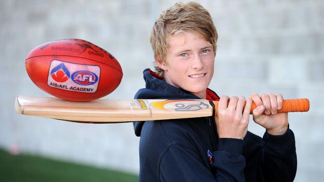 Alex Keath has had a hard time choosing between cricket and footy.