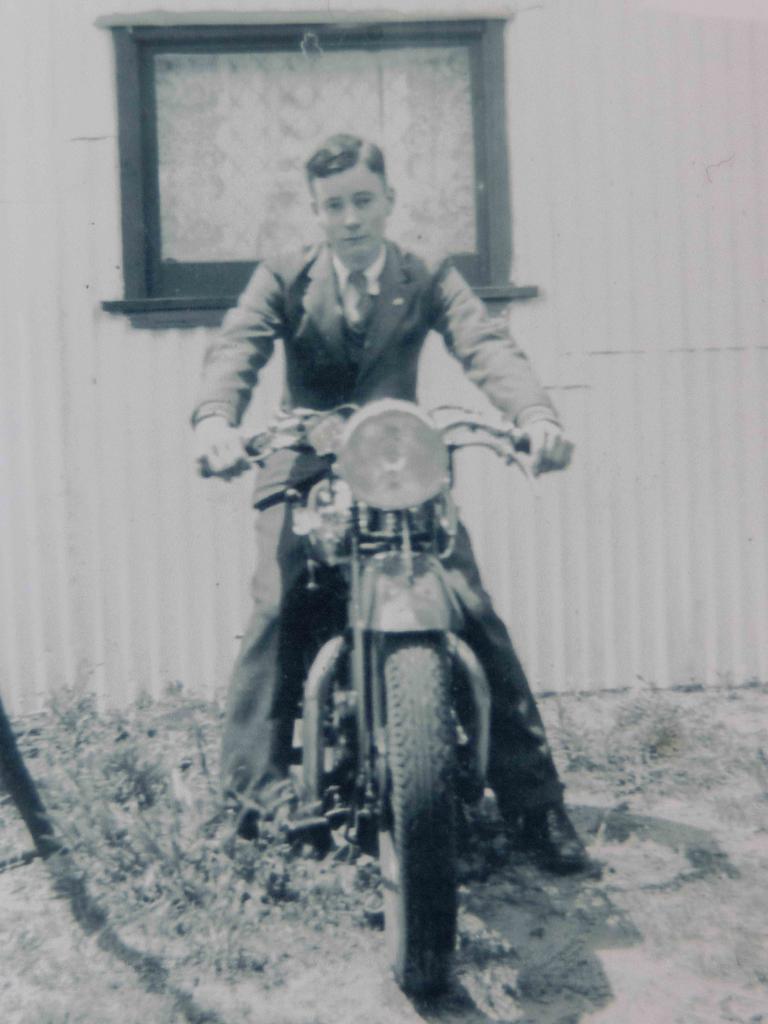 He was given a motorbike for his 16th birthday. Picture: Kelly Barnes