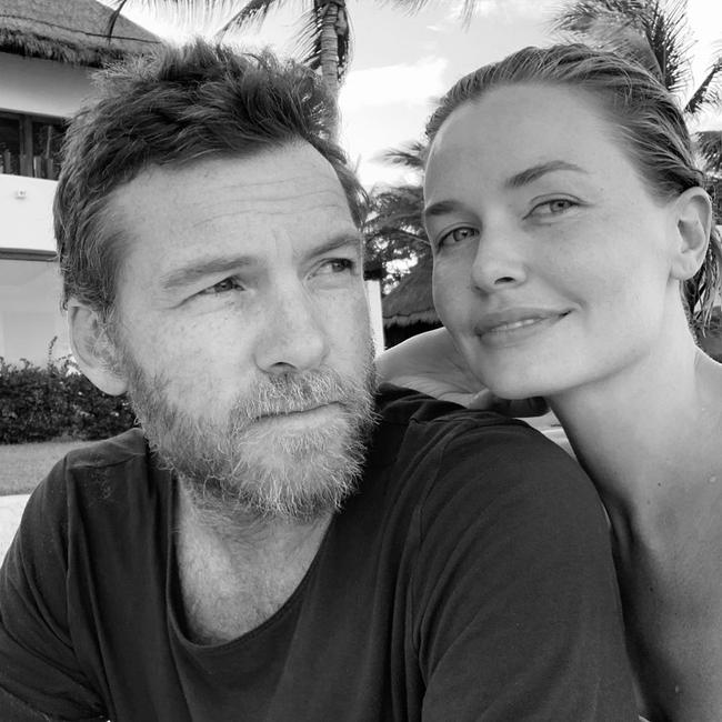 Lara and Sam Worthington pictured together., , Picture: Instagram.