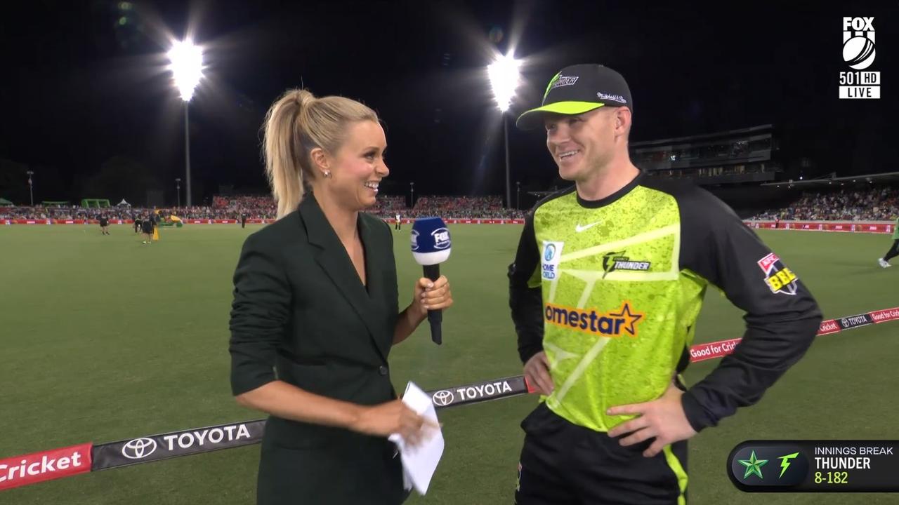 Sam Billings couldn't hide his smile when admitting he knew he was run out.